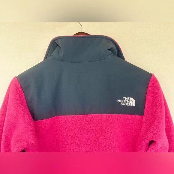 THE NORTH FACE Denali Polartec Pink BlackFleece Full Zip‎ Coat Jacket Small - Picture 8 of 16